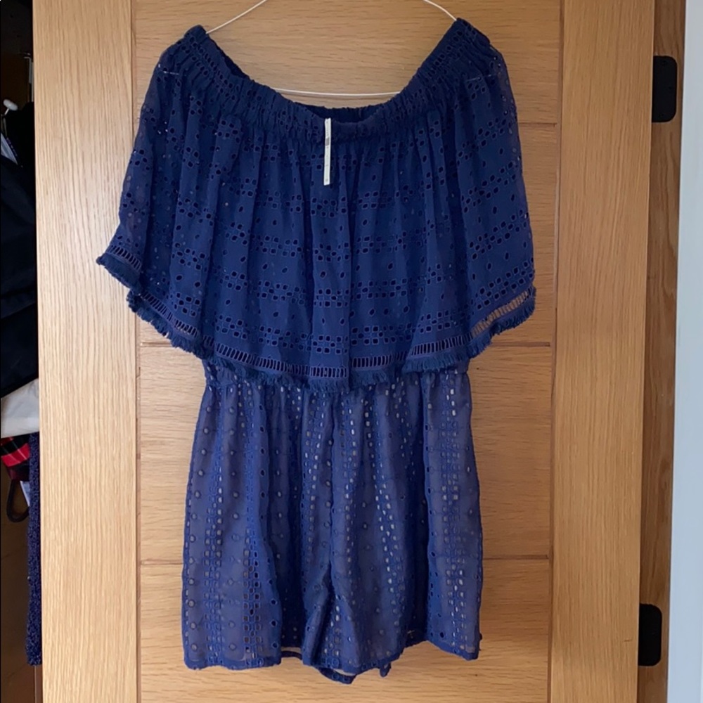 Anthropologie off the shoulder romper
